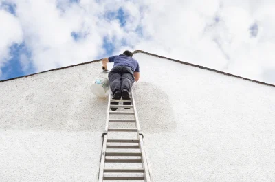 Peinture extérieure à Pizieux — façades et ravalement